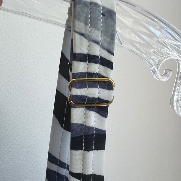 Swimsuits For All zebra Print Tankini Top Black White Gray Size 24 - Picture 11 of 15